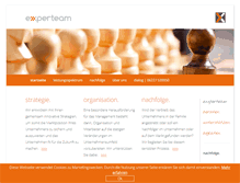 Tablet Screenshot of exxperteam.de